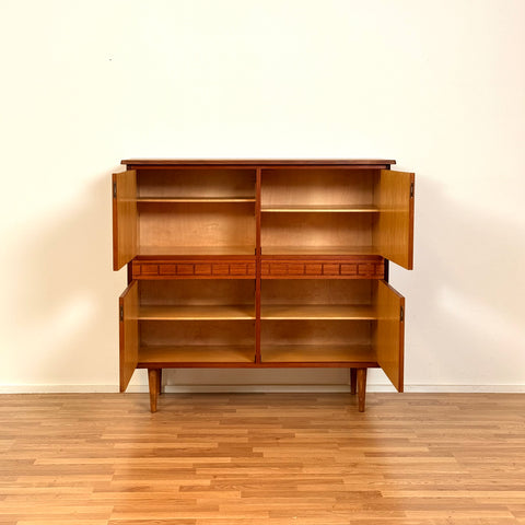 Highboard in teak, 1950s-60s