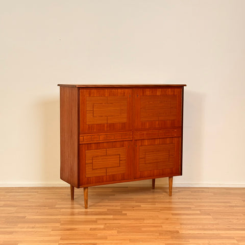 Highboard in teak, 1950s-60s