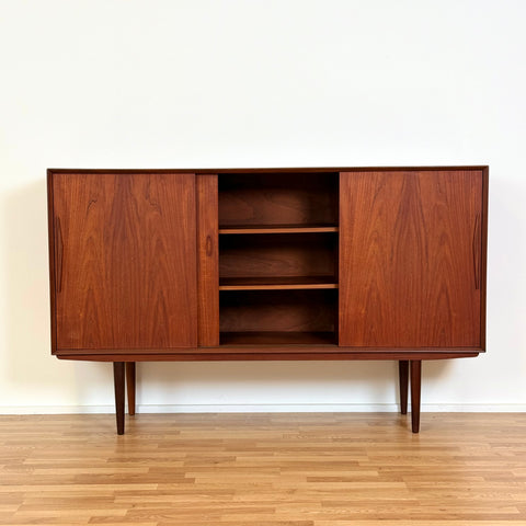 Highboard in teak, 1950s-60s, Denmark - Beyo Vintage