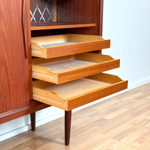 Highboard in teak, 1950s-60s, Denmark - Beyo Vintage