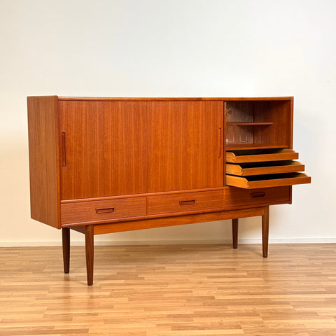 Highboard in teak, 1950s-60s, Denmark - Beyo Vintage