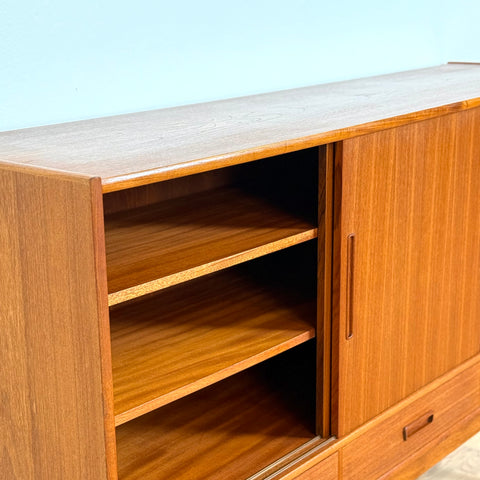 Highboard in teak, 1950s-60s, Denmark - Beyo Vintage