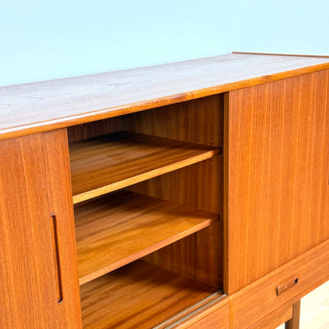 Highboard in teak, 1950s-60s, Denmark - Beyo Vintage