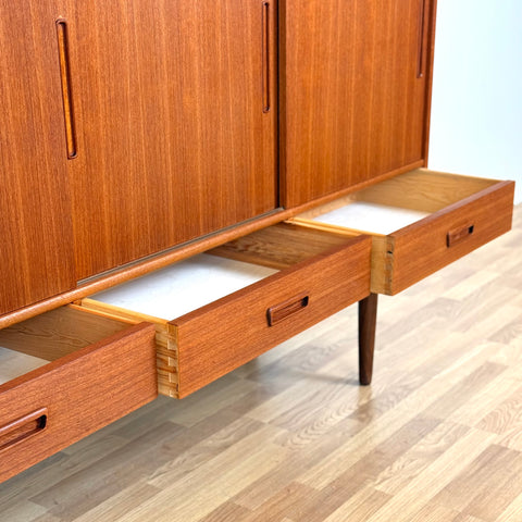 Highboard in teak, 1950s-60s, Denmark - Beyo Vintage