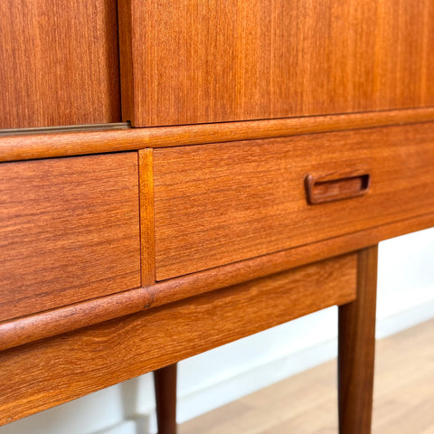 Highboard in teak, 1950s-60s, Denmark - Beyo Vintage