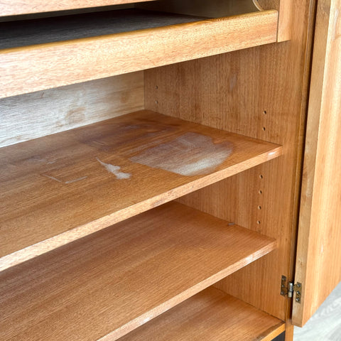 Highboard in teak, 1950s-60s, Sweden - Beyo Vintage
