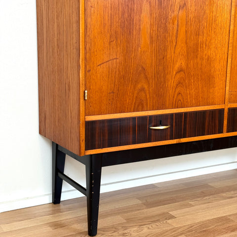 Highboard in teak, 1950s-60s, Sweden - Beyo Vintage