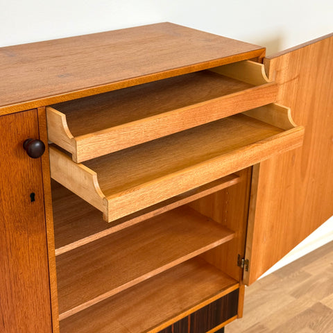 Highboard in teak, 1950s-60s, Sweden - Beyo Vintage