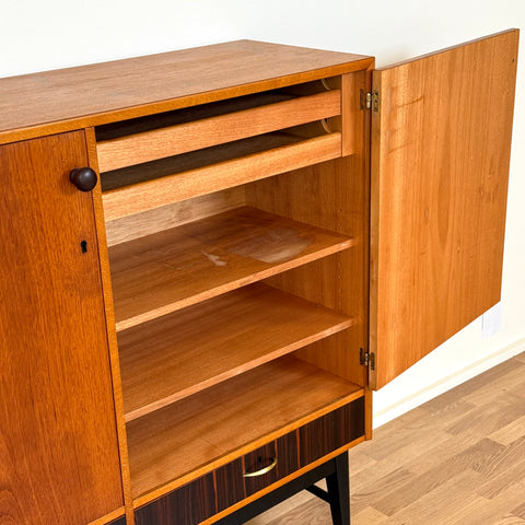 Highboard in teak, 1950s-60s, Sweden - Beyo Vintage