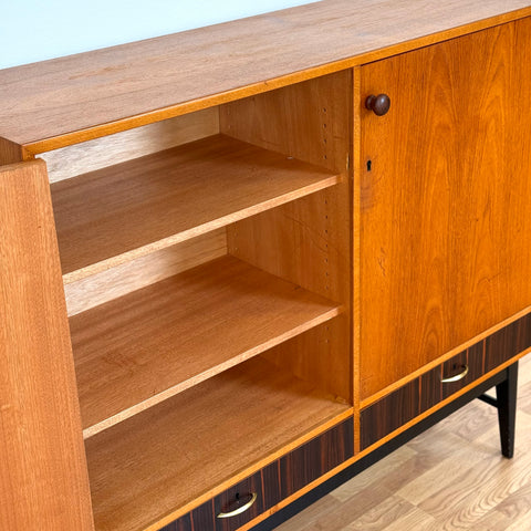 Highboard in teak, 1950s-60s, Sweden - Beyo Vintage