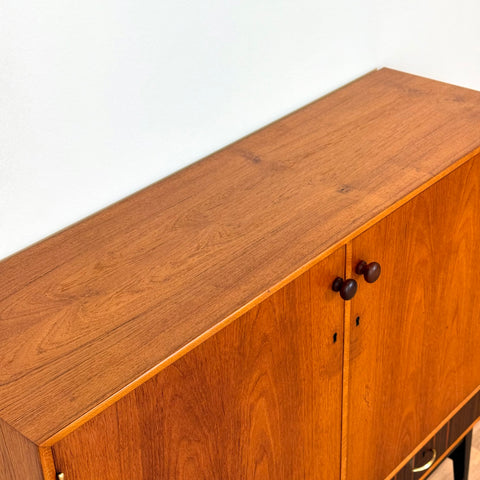 Highboard in teak, 1950s-60s, Sweden - Beyo Vintage