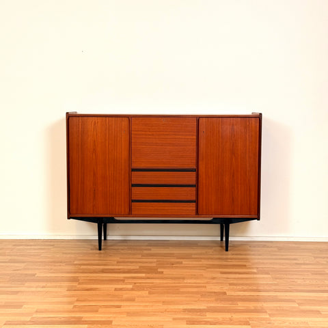 Highboard in teak, 1950s-60s, Sweden