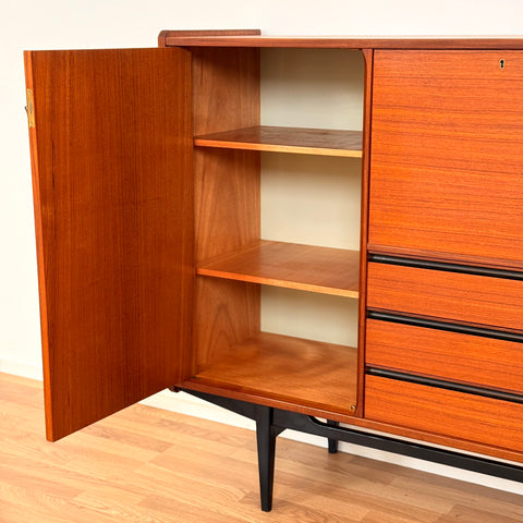 Highboard in teak, 1950s-60s, Sweden