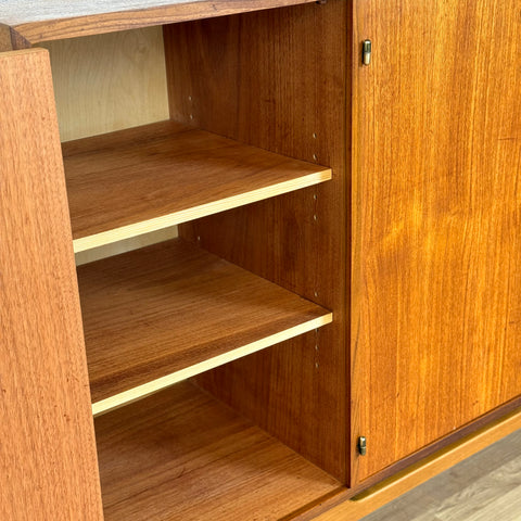 Highboard in teak and beech, 1950s-60s, Sweden - Beyo Vintage