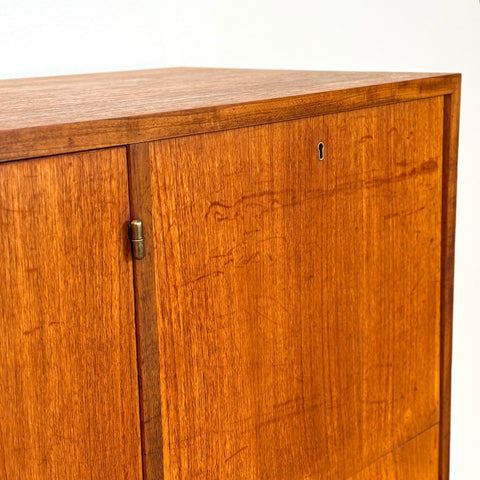 Highboard in teak and beech, 1950s-60s, Sweden - Beyo Vintage