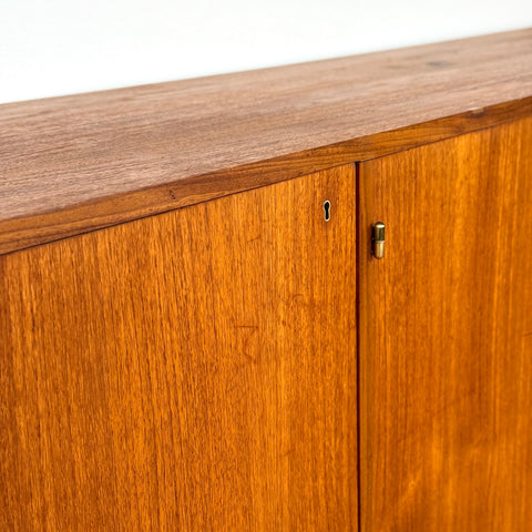 Highboard in teak and beech, 1950s-60s, Sweden - Beyo Vintage