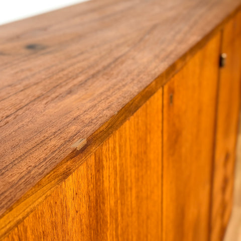 Highboard in teak and beech, 1950s-60s, Sweden - Beyo Vintage