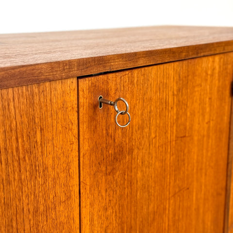 Highboard in teak and beech, 1950s-60s, Sweden - Beyo Vintage