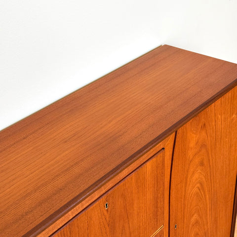 Highboard in teak by Omann Jun, 1950s-60s, Denmark - Beyo Vintage