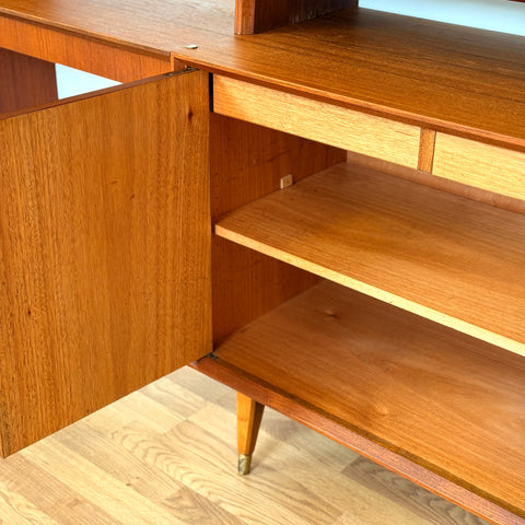 Modular bookshelf system in teak and beech, 1960s-70s, Sweden - Beyo Vintage
