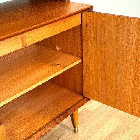 Modular bookshelf system in teak and beech, 1960s-70s, Sweden - Beyo Vintage