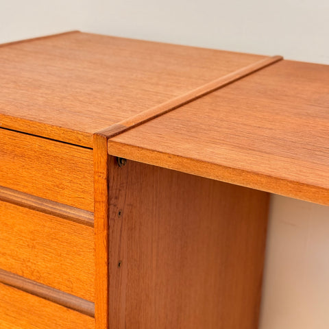 MISSING TYPE Modular working desk in teak, 1950s-60s, Denmark - Beyo Vintage