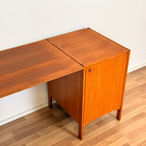 MISSING TYPE Modular working desk in teak, 1950s-60s, Denmark - Beyo Vintage