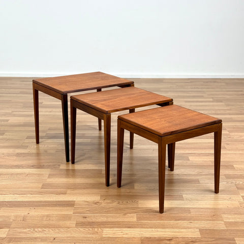 Nest of tables in teak, 1950s-60s, Denmark - Beyo Vintage