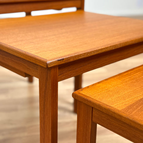Nest of tables in teak, 1960s Denmark - Beyo Vintage
