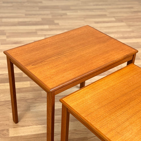 Nest of tables in teak, 1960s Denmark - Beyo Vintage