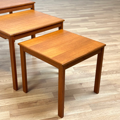 Nest of tables in teak, 1960s Denmark - Beyo Vintage