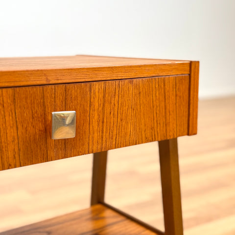 Nightstand in teak, 1950s-60s, Denmark - Beyo Vintage