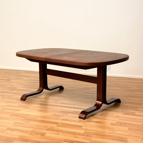 Oval dining table in mahogany by Farstrup, ca. 1980s, Denmark