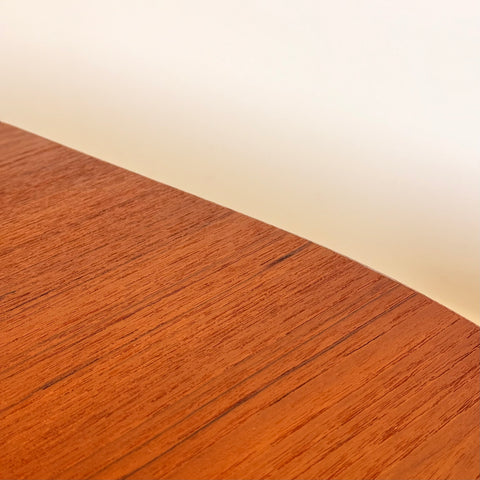 Oval dining table with extension, in teak, Nils Johnsson, Troeds, 1950s-60s - Beyo Vintage