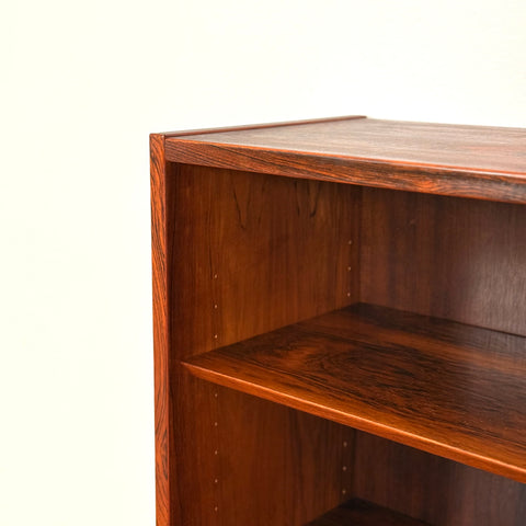 Rare bookshelf in Santos rosewood by Poul Hundevad, 1950s-60s, Denmark
