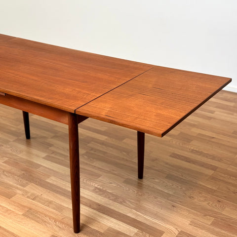 Rectangular dining table in teak, 1950s-60s, Denmark - Beyo Vintage