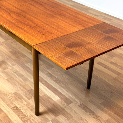 Rectangular dining table in teak, 1950s-60s, Sweden - Beyo Vintage