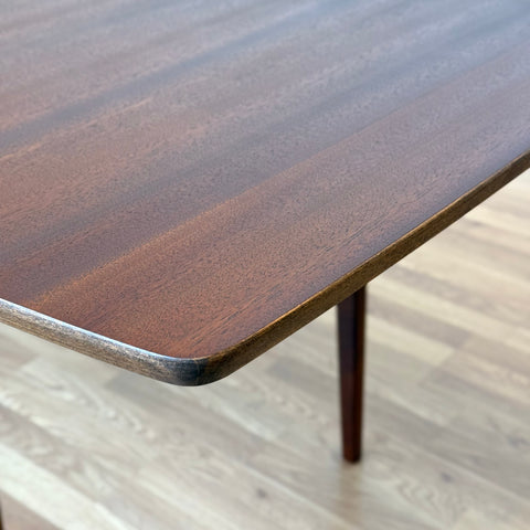 Rectangular dining table in walnut by Hugo Troeds, Bjärnum, 1950s-60s, Sweden - Beyo Vintage