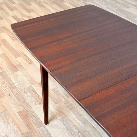 Rectangular dining table in walnut by Hugo Troeds, Bjärnum, 1950s-60s, Sweden - Beyo Vintage