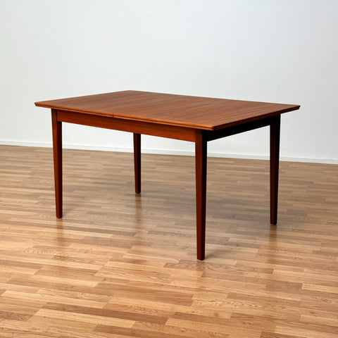 Rectangular dining table with extensions in teak, 1950s-60s, Sweden - Beyo Vintage