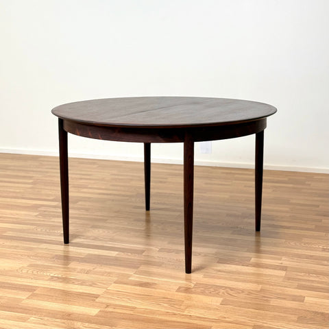 Round dining table in rosewood, 1950s-60s, Denmark - Beyo Vintage