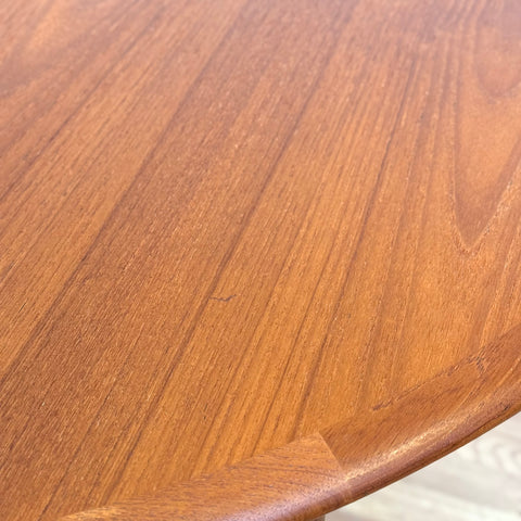 Round dining table in teak by Skovmand & Andersen, 1950s-60s, Denmark - Beyo Vintage