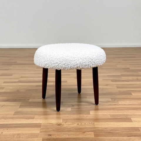 Round stool in rosewood, 1950s-60s - Beyo Vintage