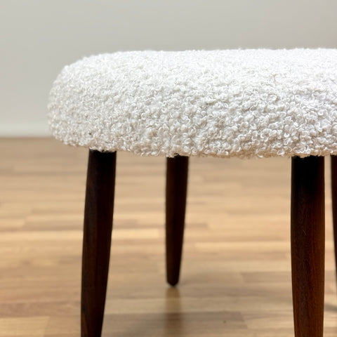 Round stool in rosewood, 1950s-60s - Beyo Vintage