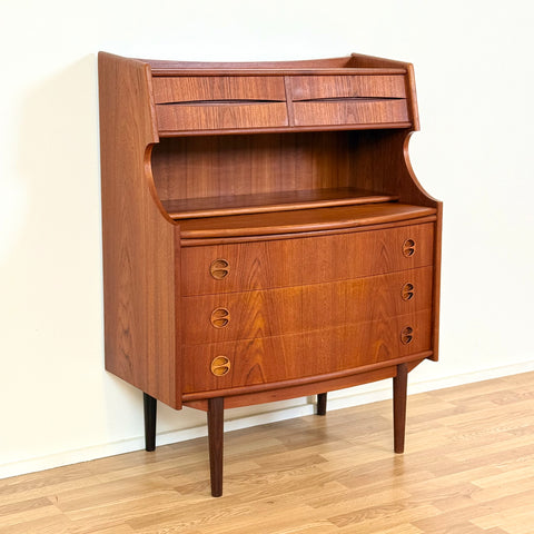 Secretary cabinet by GV Møbler in teak, 1950s-60s, Denmark - Beyo Vintage