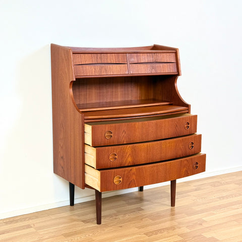 Secretary cabinet by GV Møbler in teak, 1950s-60s, Denmark - Beyo Vintage