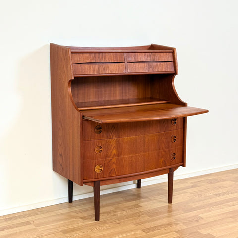 Secretary cabinet by GV Møbler in teak, 1950s-60s, Denmark - Beyo Vintage