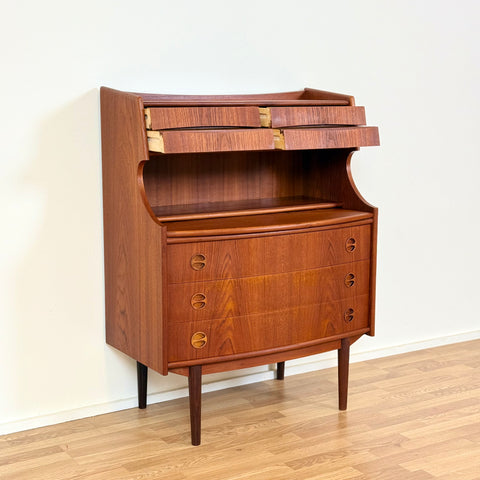 Secretary cabinet by GV Møbler in teak, 1950s-60s, Denmark - Beyo Vintage