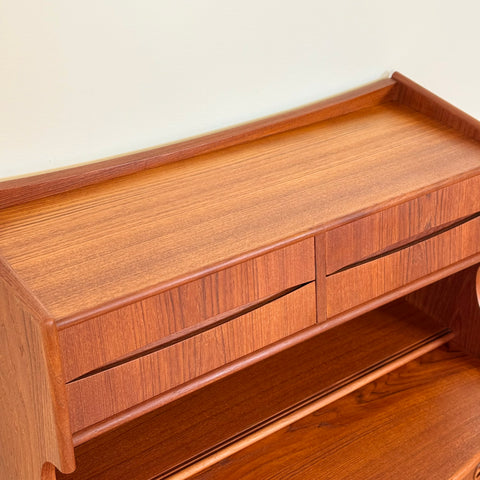 Secretary cabinet by GV Møbler in teak, 1950s-60s, Denmark - Beyo Vintage