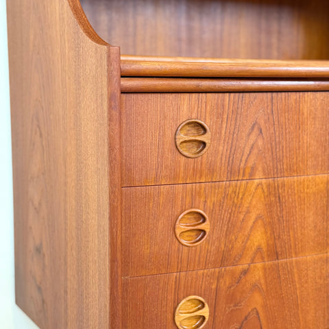 Secretary cabinet by GV Møbler in teak, 1950s-60s, Denmark - Beyo Vintage
